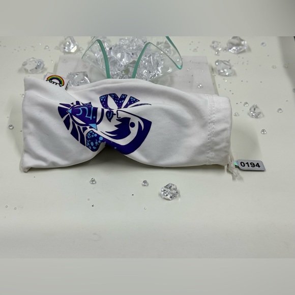 🌹 RARE White Frame Blue RainbowOPTX Sunglasses - Picture 6 of 9